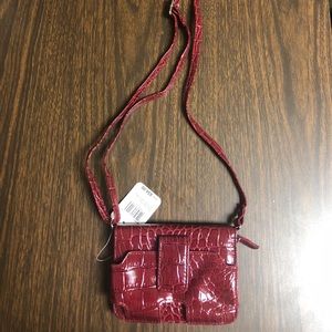 Red/maroon wallet/wristlet